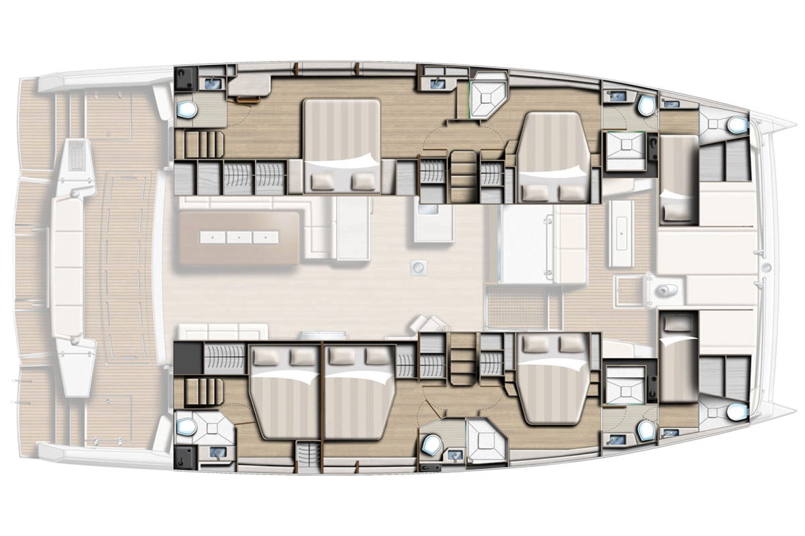 Uthyrning Katamaran  Bali Catamarans med en båtlicens 