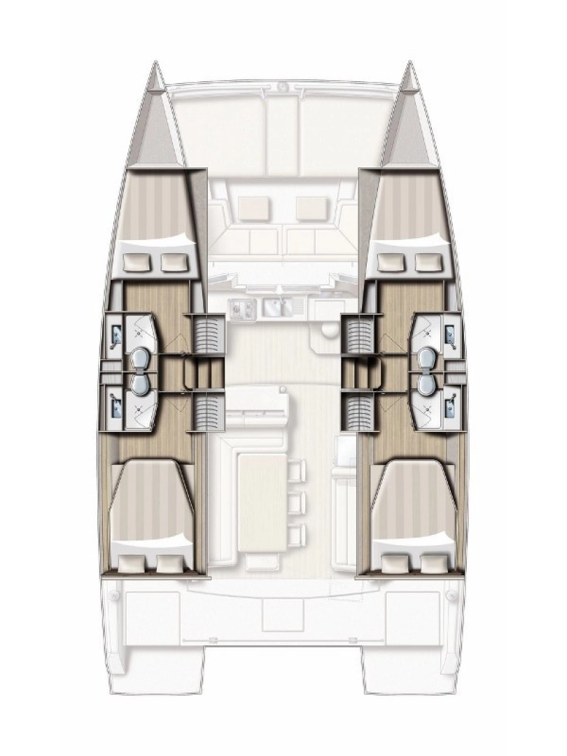 Bali Catamarans Bali 4.0 charter bareboat eller skeppad i Tribunj