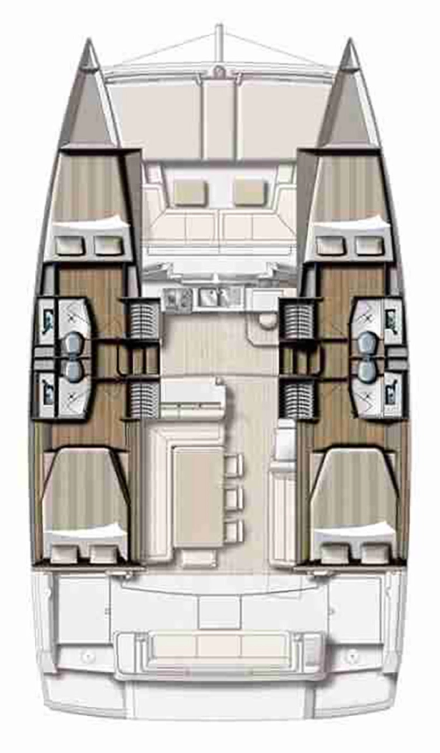 Uthyrning Agropoli - Bali Catamarans Bali 4.1 av Samboat 