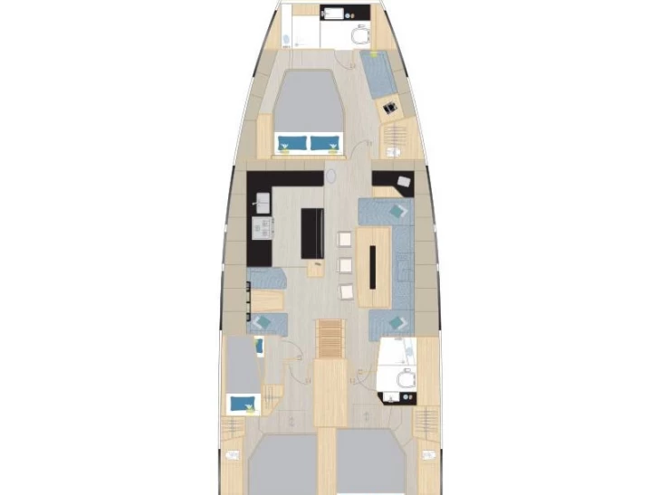 Uthyrning Segelbåt  Hanse med en båtlicens 