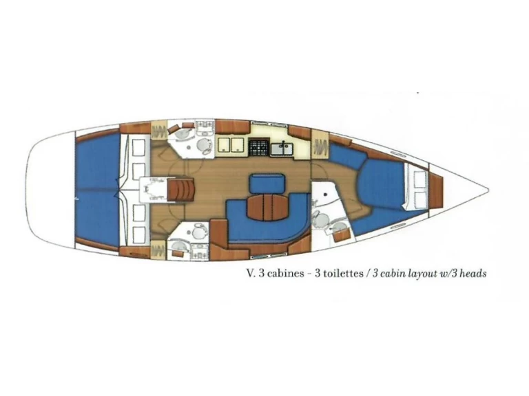 Uthyrning Segelbåt  Bénéteau med en båtlicens 