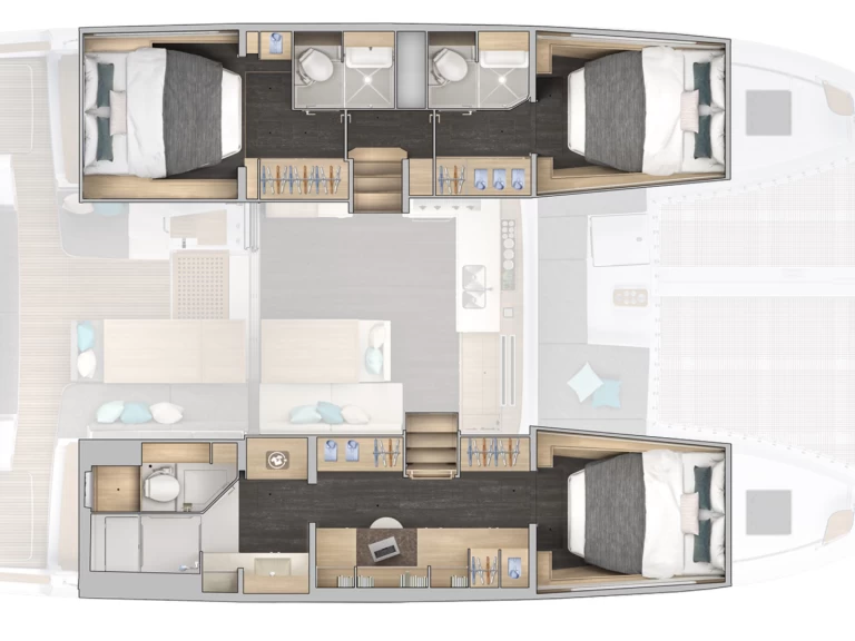 Yacht charter Papeete billig Lagoon 43