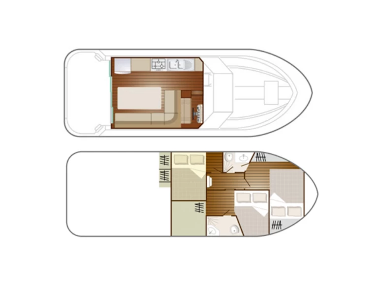 Yacht charter Grez-Neuville billig Confort Family 4-8 p.