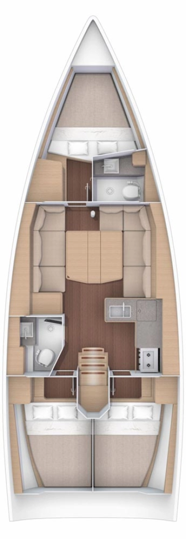 Uthyrning Trogir  - Dufour Dufour 390 av Samboat 