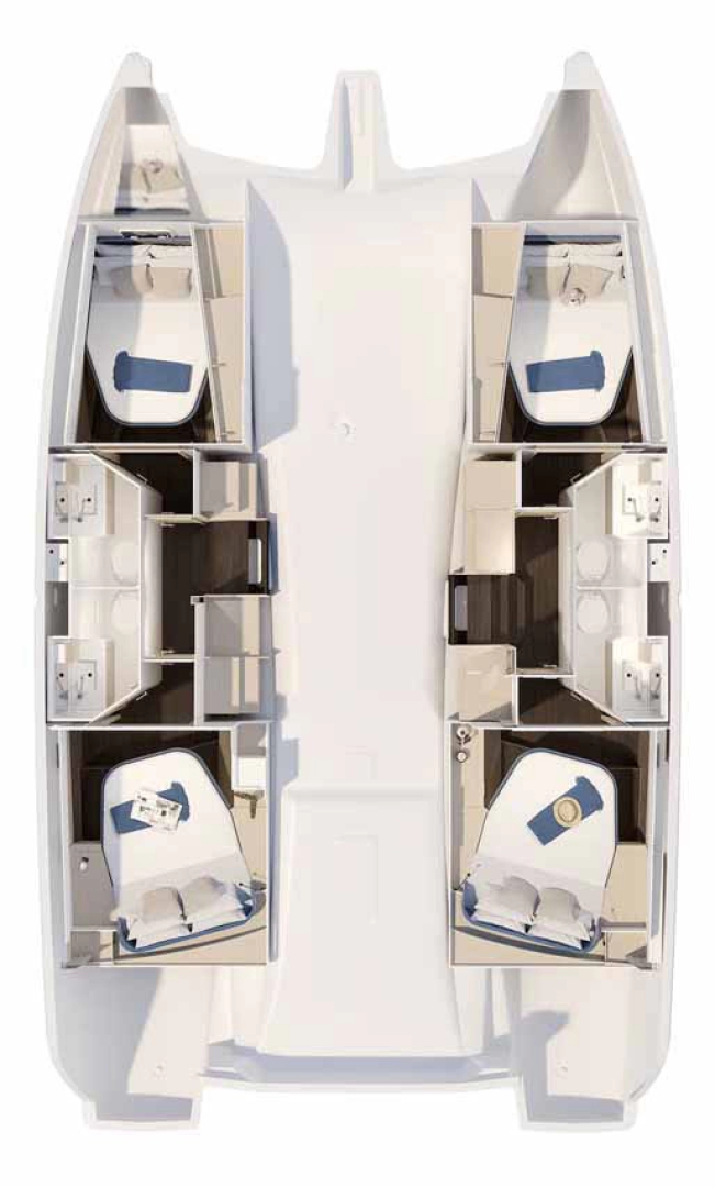 Hyr en Fountaine Pajot Fountaine Pajot FP 41 Quatuor 4 Trogir  