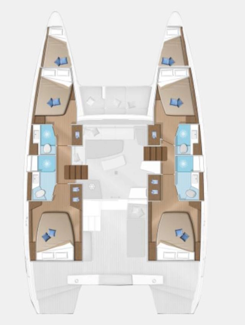 Lagoon Lagoon 42 Millenium charter bareboat eller skeppad i Pula 