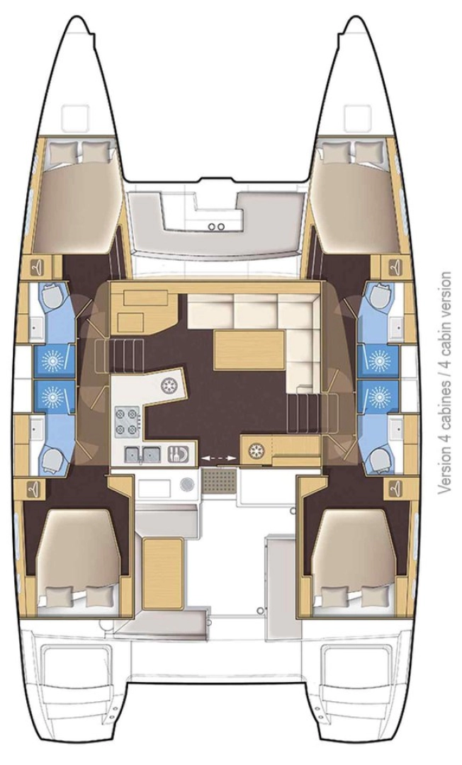 Uthyrning Katamaran  Lagoon med en båtlicens 