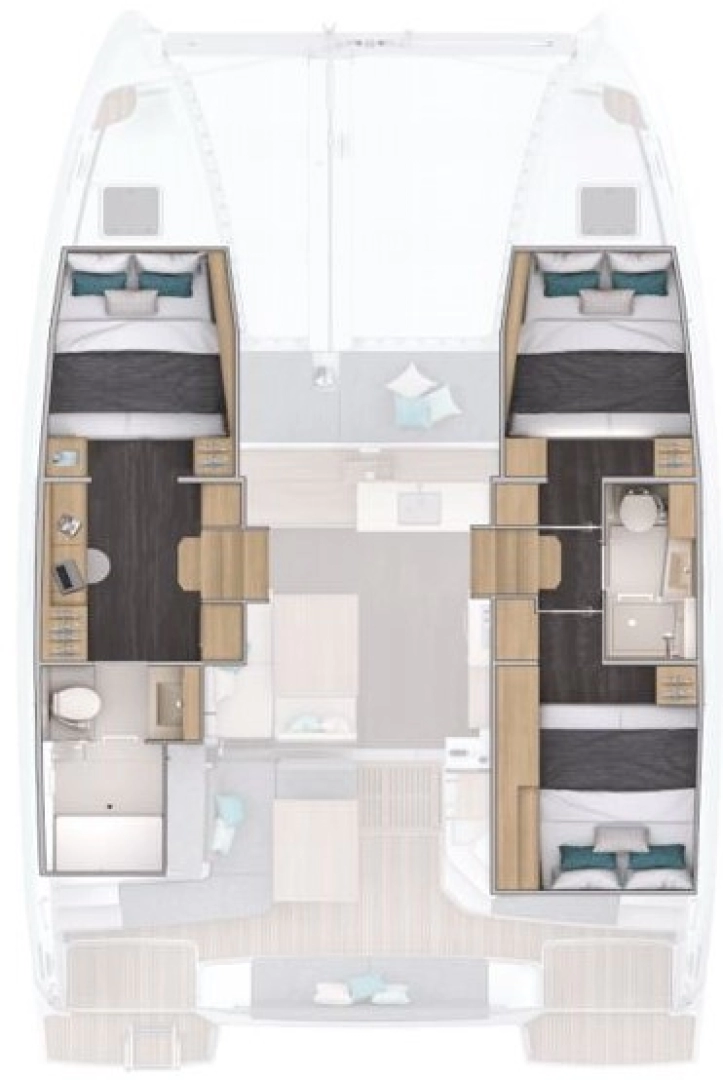 Hyr en Lagoon Lagoon 38 - 3 + 2 cab. Elliniko  