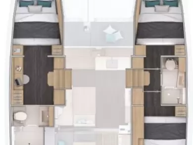 Hyr en Lagoon Lagoon 38 - 3 + 2 cab. Elliniko  