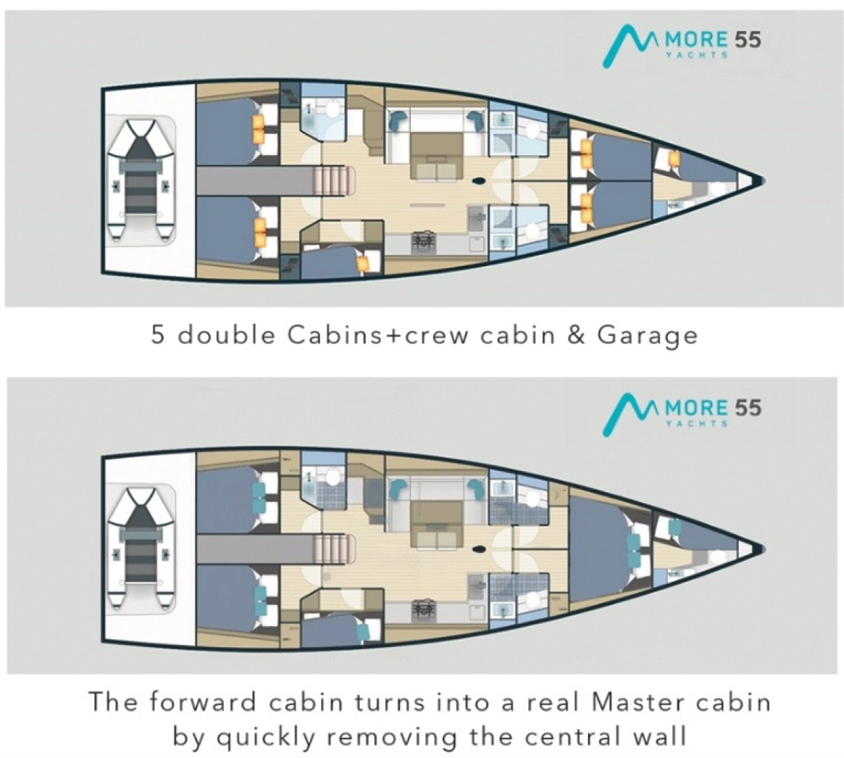 More Boats More 55 charter bareboat eller skeppad i Donji Seget