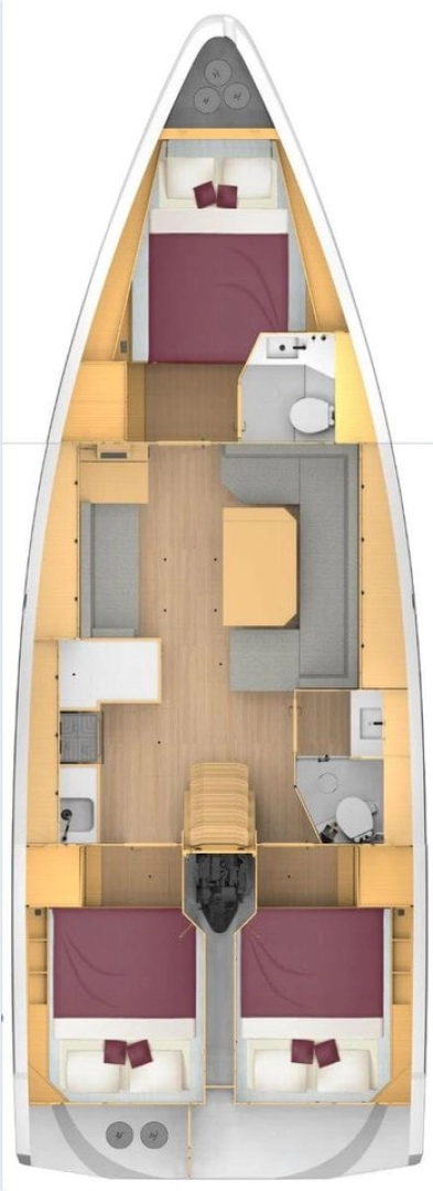 Yacht charter Pirovac billig Bavaria C42