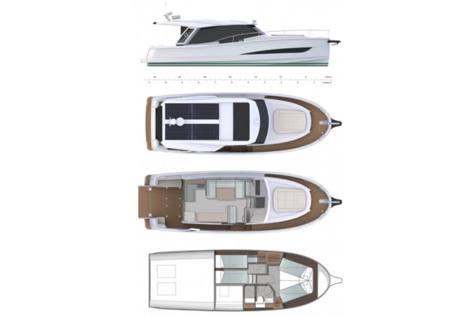 Greenline Yachts Greenline 39 charter bareboat eller skeppad i Biograd Na Moru