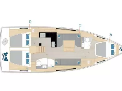 Hanse Hanse 410 charter bareboat eller skeppad i Pirovac