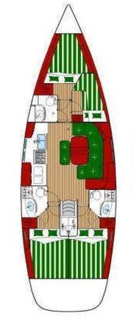 Uthyrning Segelbåt  Bénéteau med en båtlicens 
