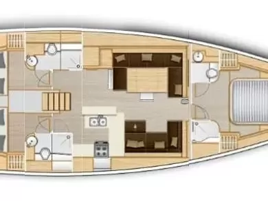 Hyr en Hanse Hanse 588 Kos  