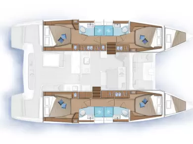 Yacht charter Gouvia billig Lagoon 46