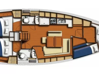 Bénéteau Oceanis 43 charter bareboat eller skeppad i Alimos