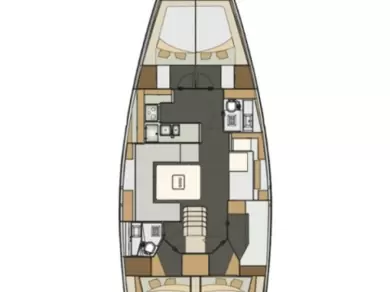 Elan Impression 50 charter bareboat eller skeppad i Split 