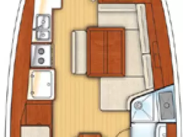 Uthyrning Segelbåt  Bénéteau med en båtlicens 