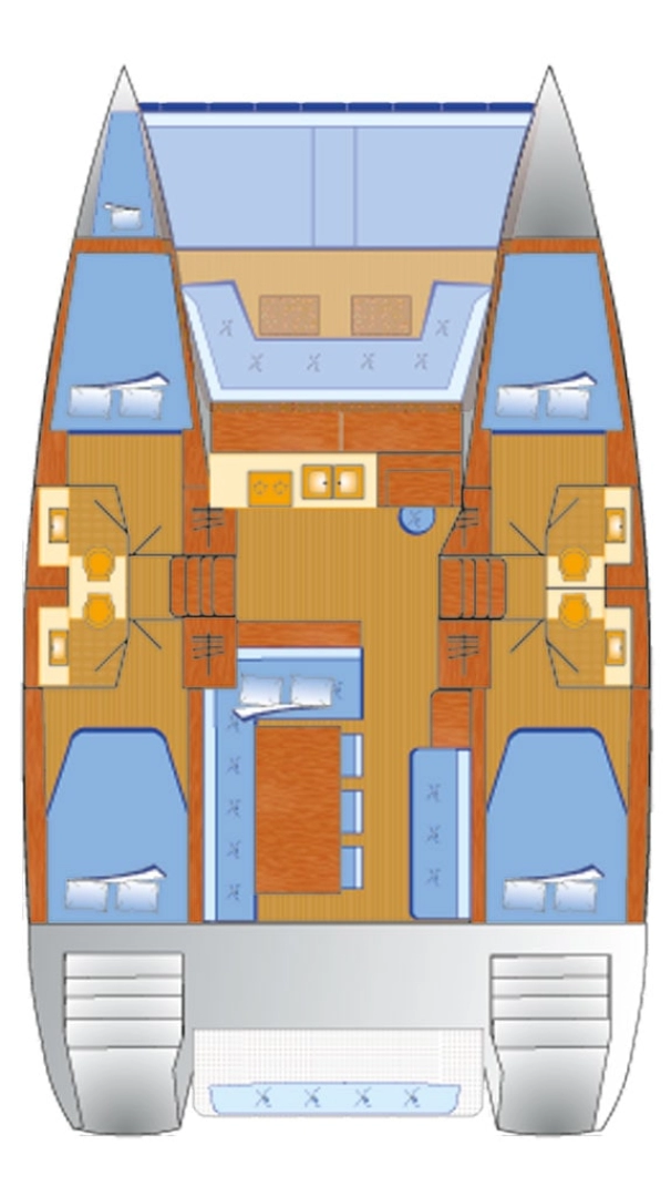 Bali Bali 4.1 charter bareboat eller skeppad i Rogoznica