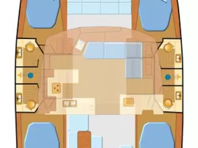 Uthyrning Katamaran  Fountaine Pajot med en båtlicens 