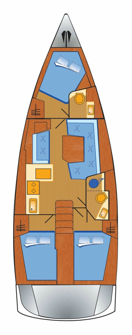 Uthyrning Segelbåt  Bénéteau med en båtlicens 
