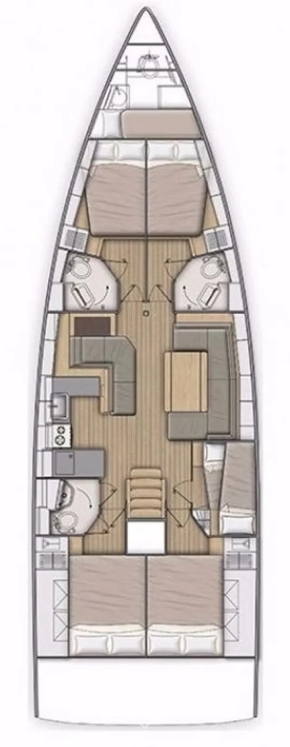Yacht charter Lefkáda billig Oceanis 51.1