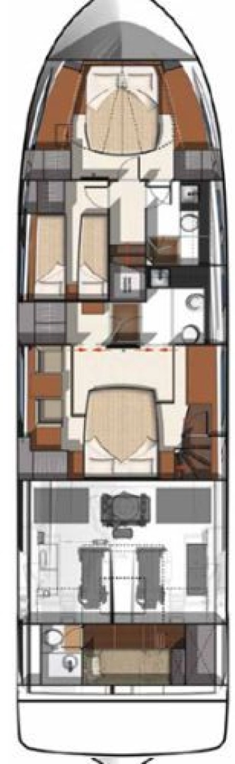 Uthyrning Lyx yacht Prestige Yachts med en båtlicens 