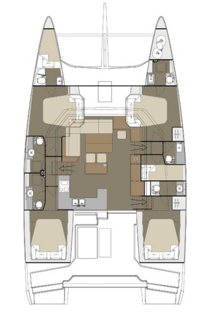 Yacht charter Primošten  billig Dufour Catamarans 48 Sail