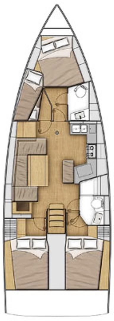 Bénéteau Oceanis 40.1 charter bareboat eller skeppad i Alimos