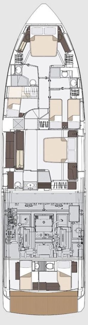 Hyr en Azimut Azimut 68 Podstrana 