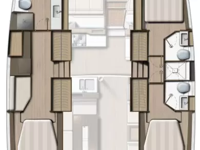 Bali Bali 4.2 charter bareboat eller skeppad i Sveti Filip i Jakov