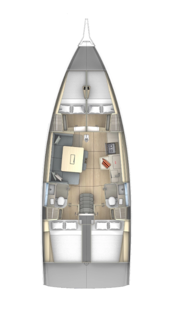 Dufour Dufour 41 charter bareboat eller skeppad i Primošten 