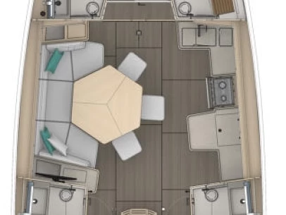 Uthyrning Segelbåt  Dufour med en båtlicens 