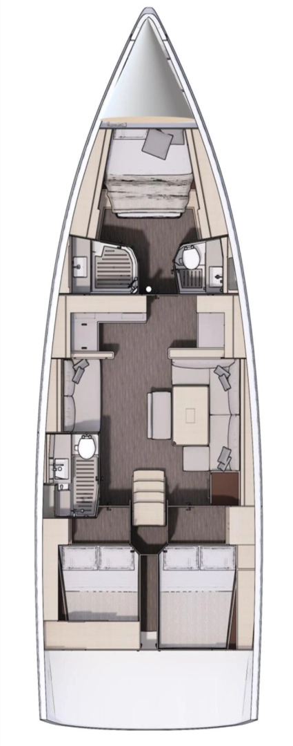 Dufour Dufour 470 charter bareboat eller skeppad i Sukošan