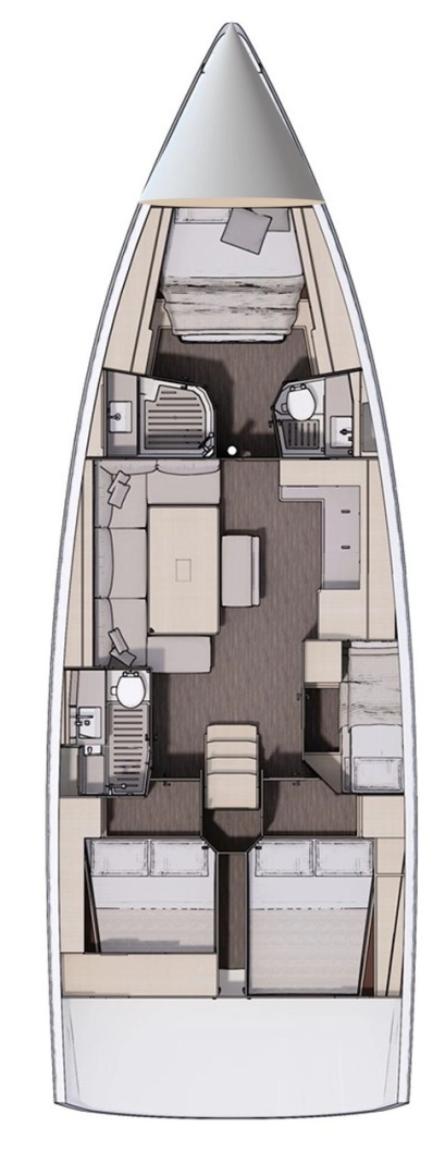 Dufour Dufour 470 charter bareboat eller skeppad i Sveti Filip i Jakov