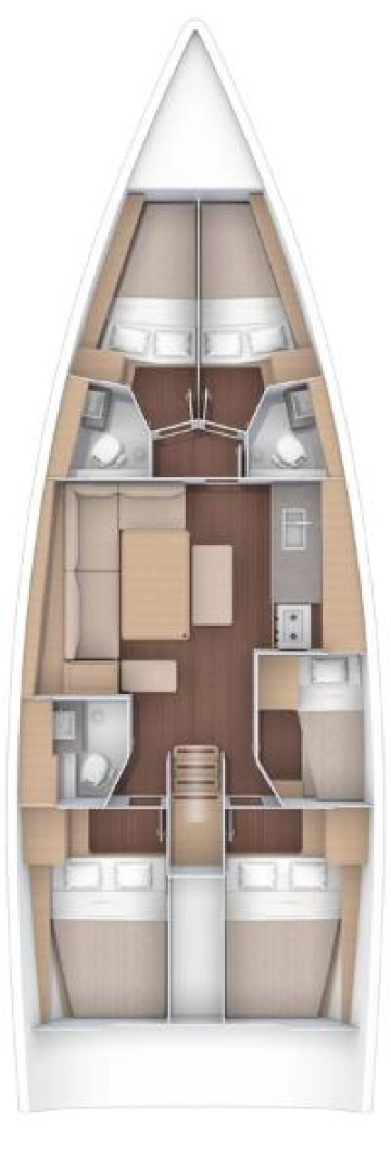 Dufour Dufour 470 charter bareboat eller skeppad i Sukošan