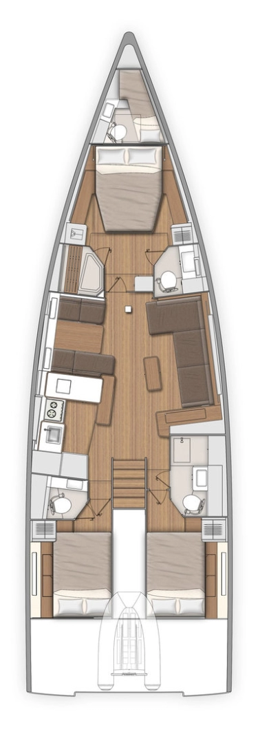 Bénéteau First 53 charter bareboat eller skeppad i Split 