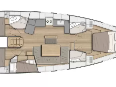 Bénéteau Oceanis 46.1 charter bareboat eller skeppad i Komolac