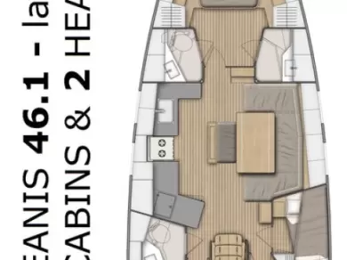 Båtuthyrning Bénéteau Oceanis 46.1 i Split  på Samboat 