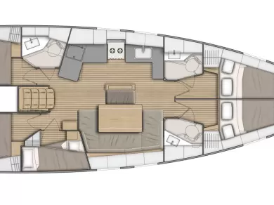 Bénéteau Oceanis 46.1 charter bareboat eller skeppad i Pomer