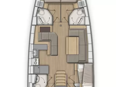 Yacht charter Kos  billig Oceanis 51.1