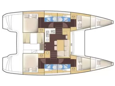 Yacht charter Palairos billig Lagoon 40