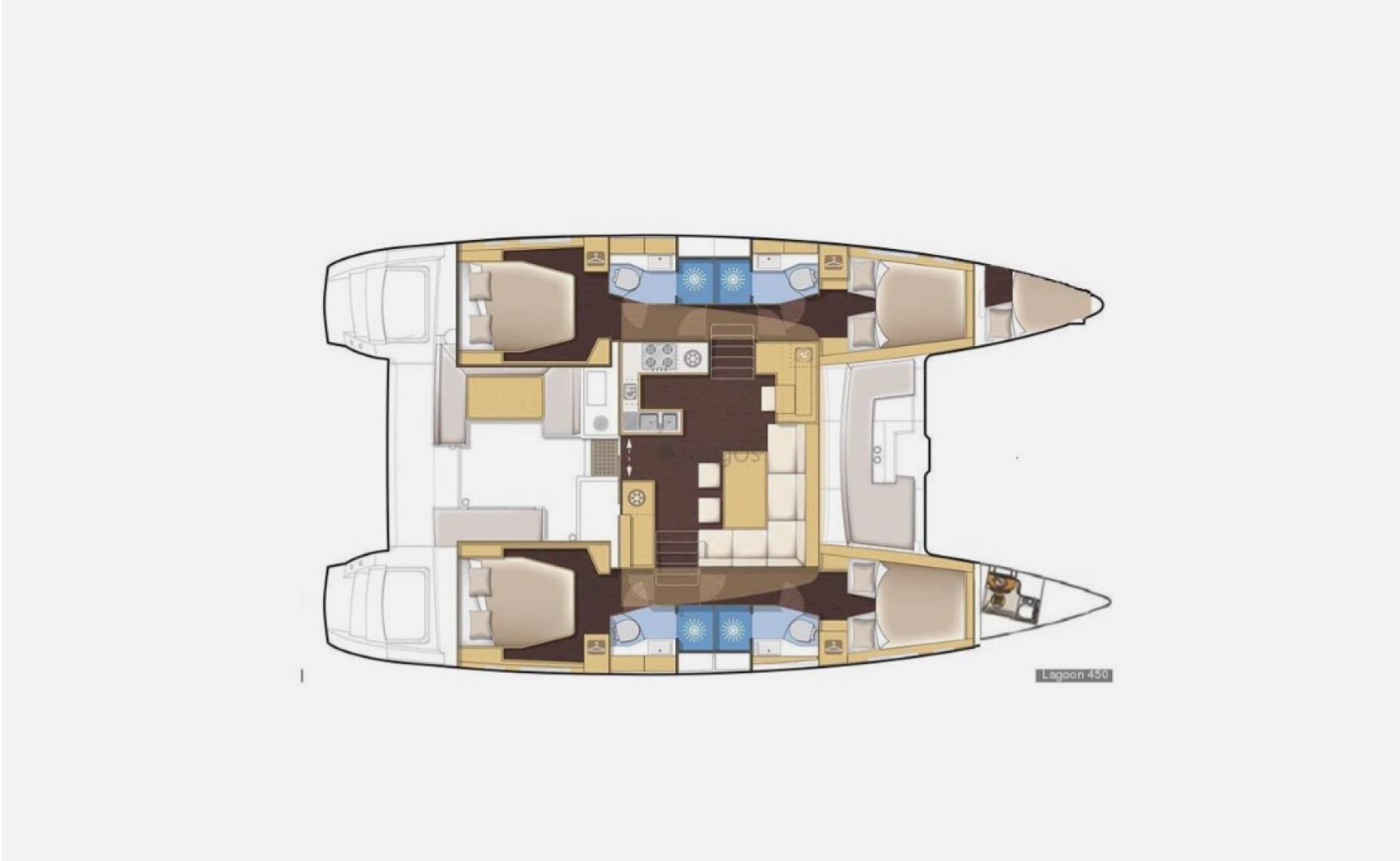 Uthyrning Katamaran  Lagoon med en båtlicens 