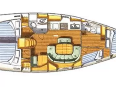 Uthyrning Segelbåt  Bénéteau med en båtlicens 