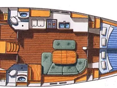 Bénéteau Oceanis 473 Clipper charter bareboat eller skeppad i Lefkáda
