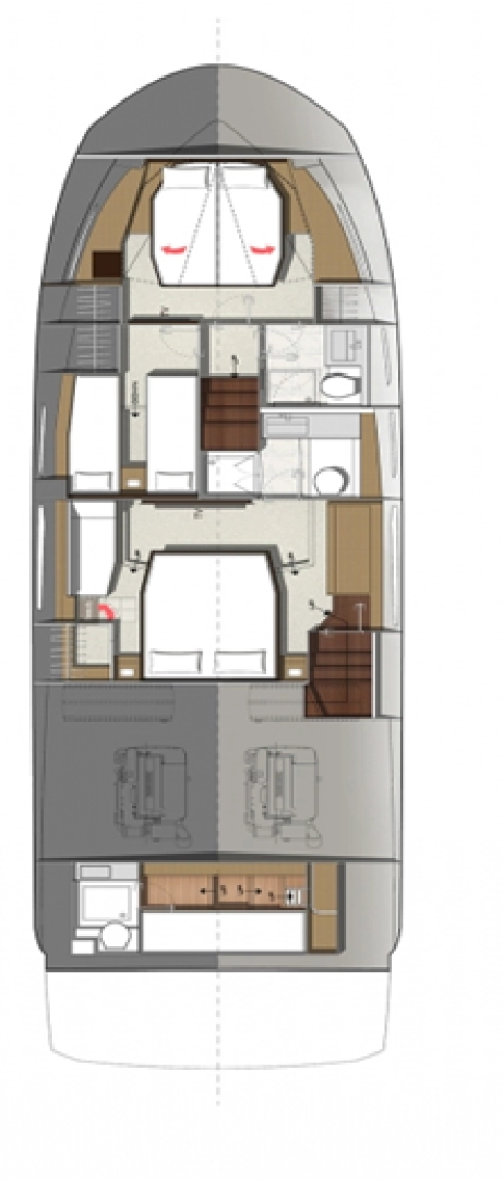 Uthyrning Split  - Jeanneau Prestige 520 Flybridge - 3 + 1 cab. av Samboat 