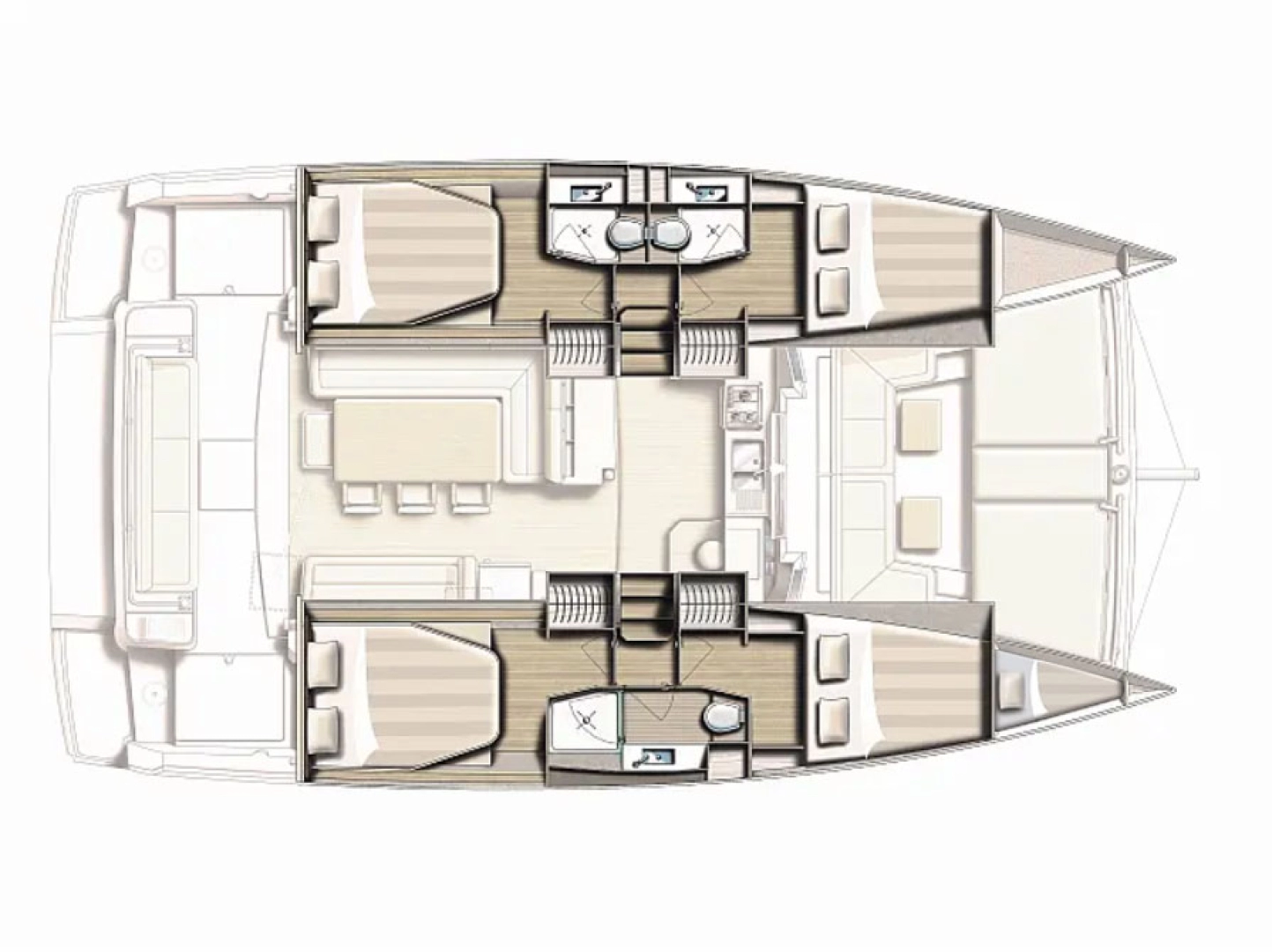 Hyra Katamaran  med eller utan skeppare Bali Biograd Na Moru 
