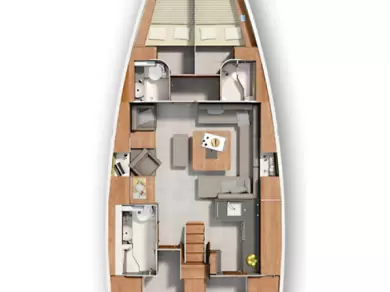 Yacht charter Komolac billig Hanse 455