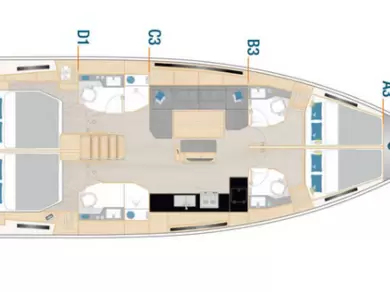 Hyr en Hanse Hanse 460 Kaštela 